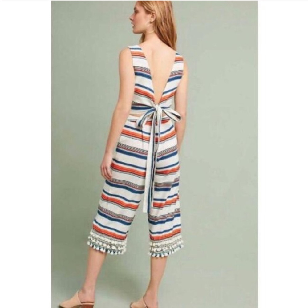 Moon River striped jumpsuit